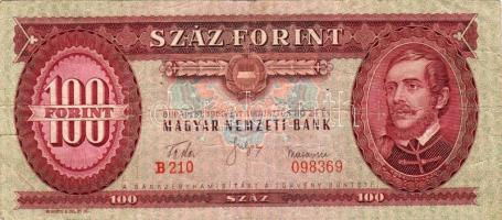 100Ft 1949,1957,1960,1962 (4x) T:II,II/III,III összesen 7db