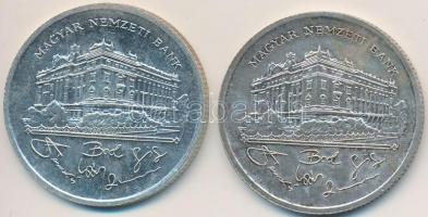 1992. 200Ft Ag "MNB" (2x) T:2,2-