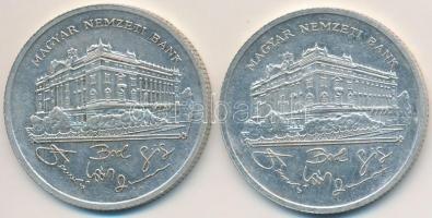 1992. 200Ft Ag "MNB" (2x) T:2,2-