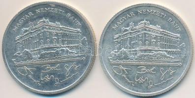 1992. 200Ft Ag "MNB" (2x) T:2,2-