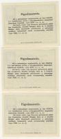 1931. Gabonalevél 200P (3x) egymásutáni sorszámokkal T:I