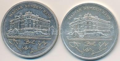 1992. 200Ft Ag "MNB" (2x) T:2,2-