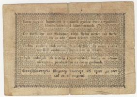 1849. 2Ft "fekete" kincstári utalvány T:III-