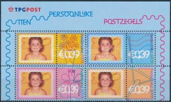 Üdvözlőbélyeg négyestömb, Greeting Stamp block of 4