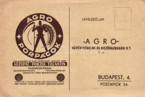 Agro Porpácok, Növényvédelmi és mezőgazdasági Rt. reklám / Hungarian agricultural advertisement (fa)