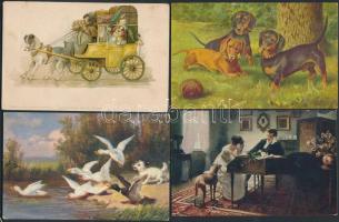 Kutyák, 190 db régi képeslap 1897-1940 / DOGS 190 pre-1945 postcards