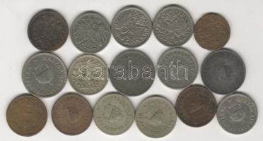 1893-1916. 16db magyar és osztrák 1,2,10,20f és heller T:2,3,4
