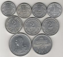 1P 1941-44. (1943-as verdehibás!) T:2 + 2P 1941-43 T:2,2/3 + 5P 1943,1945 T:2 összesen 9db