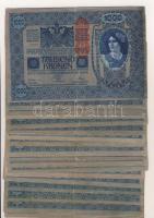 Ausztria 1902. 1000K (46x) piros "Deutschösterreich" fny-sal T:II/III,III