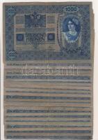 Ausztria 1902. 1000K (46x) piros "Deutschösterreich" fny-sal T:II/III,III