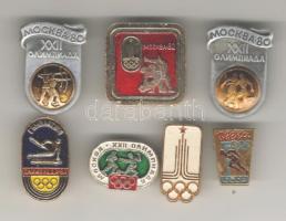 Moszkva olimpiai jelvények 8db