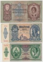 9db-os vegyes pengő bankjegy tétel T:I-,II-,III