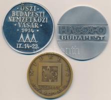 1974. "MIPEL Budapest / Nemzetközi Ipari Elektronikai Kiállítás" Br emlékérem (60mm) + &qu...
