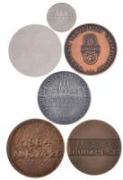 1974-1981. "Budapesti Nemzetközi Vásár" 4xklf fém emlékérem + 1984. "X. Jubileumi Ipa...