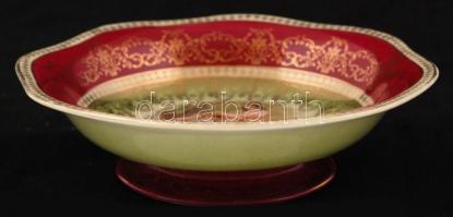 Victoria tálka, matricás, jelzett, hibátlan, apró hajszálrepedéssel,  d:14 cm