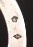 Ezüst 1 Franc 1871, foglalatban,Ag., 15gr., jelzett,10x3,5cm /Silver 1 Franc 1871, socket, Ag. 15gr....