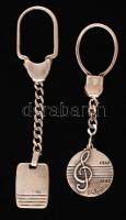 Ezüst kulcstartók, Ag., 22,5gr.,jelzett, 2db, cca 10cm/  Silver key chains, Ag. 22,5gr., marked, 2,cca 10cm