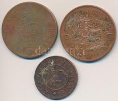 Holland Kelet-India 1856. 1c Cu + 1920. 2-1/2c Br (2x) T:2-,3,3- ph., karc
Netherlands East Indies ...