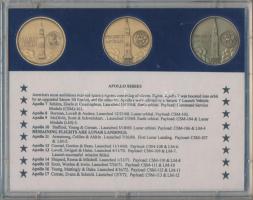 Amerikai Egyesült Államok 1968-1972. "Apollo" 11xklf emlékérem tokban T:1
USA 1968-1972. ...