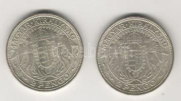 1929. 2P Ag "Madonna" (2x) T:1/2