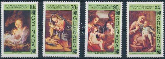 1984 Correggio festmény sor Mi 1312-1315