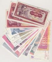 Jugoszlávia 1955-1994. 30db-os vegyes bankjegy tétel T:vegyes Yugoslavia 1955-1994. 30pcs of banknotes C:mixed