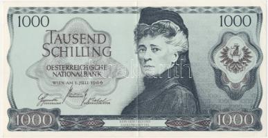 Ausztria 1966. 1000Sch nagyméretű banjegyszerű reklám T:II+