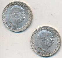 Ausztria 1913. 1K Ag "Ferenc József" (2x) T:2
Austria 1913. 1 Corona Ag "Franz Josep...