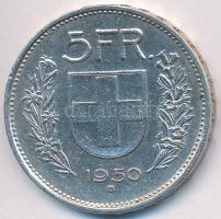 Svájc 1950B 5Fr "Helvetia" T:2
Switzerland 1950B 5 Francs "Helvetia" C:XF