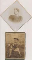 cca 1900-1920 5 db régi keményhátú fotó, kisgyermekről, családi fotó, csoportkép, 11x11 és 12x17 cm ...