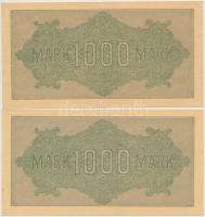 Németország / Weimari Köztársaság 1922. 1000M (2x) sorszámkövetők T:II
Germany / Weimar Republic 19...