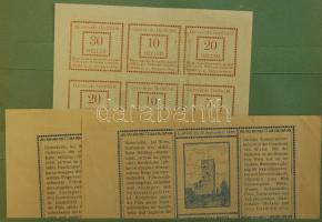 Nagy osztrák szükségpénz tétel az 1920-as évekből eredeti "Notgeld" albumban 867db kevés d...