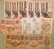 Nagy osztrák szükségpénz tétel az 1920-as évekből eredeti "Notgeld" albumban 867db kevés d...