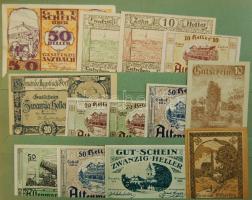 Nagy osztrák szükségpénz tétel az 1920-as évekből eredeti "Notgeld" albumban 867db kevés d...