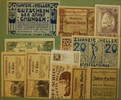 Nagy osztrák szükségpénz tétel az 1920-as évekből eredeti "Notgeld" albumban 867db kevés d...