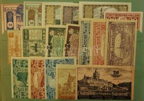 Nagy osztrák szükségpénz tétel az 1920-as évekből eredeti "Notgeld" albumban 867db kevés d...