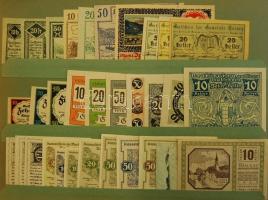 Nagy osztrák szükségpénz tétel az 1920-as évekből eredeti "Notgeld" albumban 867db kevés d...