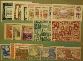 Nagy osztrák szükségpénz tétel az 1920-as évekből eredeti "Notgeld" albumban 867db kevés d...