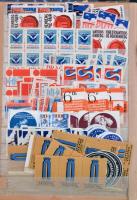 Legalább 3.000 db nagyrészt háború előtti magyar és külföldi levélzáró készlet berakóban. Viszontela...