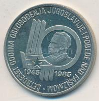 Jugoszlávia 1985. 100 Dinara "A fasizmus alóli felszabadulás 40. évfordulója" tokban tanús...