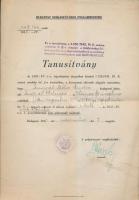 1940 A budapesti főpolgármesteri hivatal által kiállított tanúsítvány arról, hogy a kedvezményezett nem tekintendő zsidónak