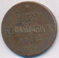 1848. 1kr Cu T:2-,2 ph.