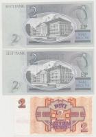 Észtország 2006. 2Kr (2x) sorszámkövetők + Lettország 1992. 2R + Litvánia 1991. 0.20T (2x) + 1T (2x)...