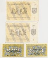 Észtország 2006. 2Kr (2x) sorszámkövetők + Lettország 1992. 2R + Litvánia 1991. 0.20T (2x) + 1T (2x)...