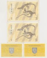 Észtország 2006. 2Kr (2x) sorszámkövetők + Lettország 1992. 2R + Litvánia 1991. 0.20T (2x) + 1T (2x)...