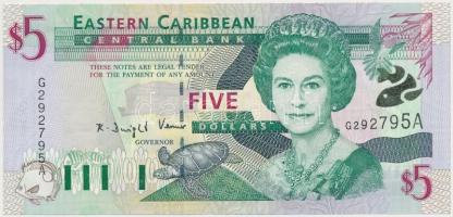 Kelet-Karibi Államok 2000. 5$ T:I Eastern Caribbean States 2000. 5 Dollars C:UNC