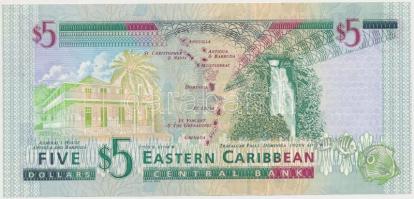 Kelet-Karibi Államok 2000. 5$ T:I
Eastern Caribbean States 2000. 5 Dollars C:UNC