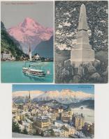Svájc 259 db régi képeslap, érdekes anyag