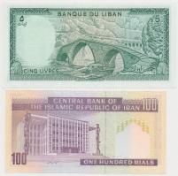 Vegyes: Irán 1974-1979. 50R + 1985- 100R + Libanon 1980. 1L + 1986. 5L + Irak 1990. 25D T:I,I-,II
M...