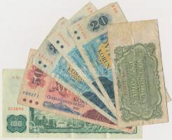Csehszlovákia 1919-1988. 17db-os vegyes bankjegy tétel T:vegyes
Czechoslovakia 1919-1988. 17pcs of ...
